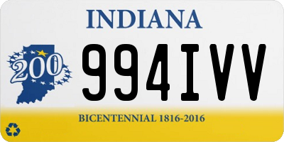 IN license plate 994IVV