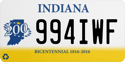 IN license plate 994IWF