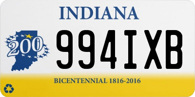 IN license plate 994IXB