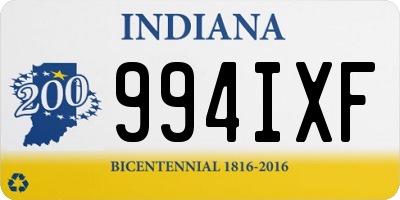 IN license plate 994IXF