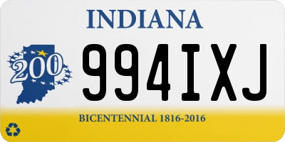 IN license plate 994IXJ