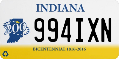 IN license plate 994IXN