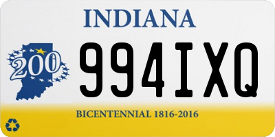 IN license plate 994IXQ