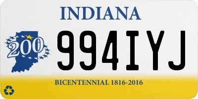 IN license plate 994IYJ