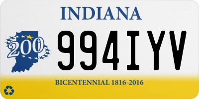 IN license plate 994IYV