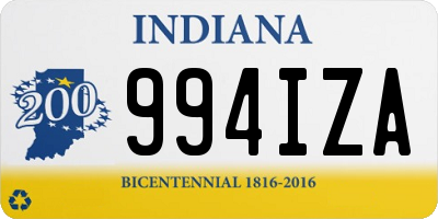 IN license plate 994IZA