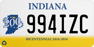 IN license plate 994IZC