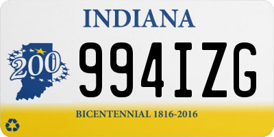 IN license plate 994IZG