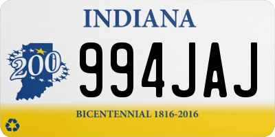 IN license plate 994JAJ