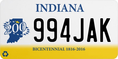 IN license plate 994JAK