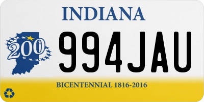 IN license plate 994JAU