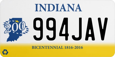 IN license plate 994JAV