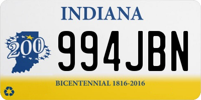 IN license plate 994JBN