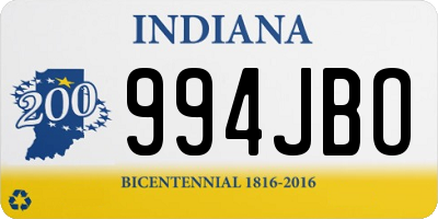 IN license plate 994JBO