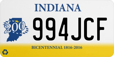 IN license plate 994JCF