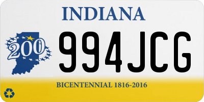 IN license plate 994JCG