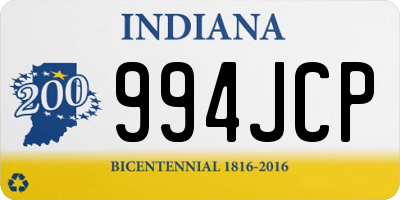 IN license plate 994JCP