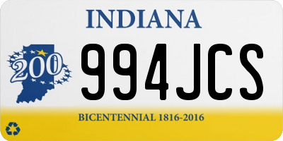 IN license plate 994JCS