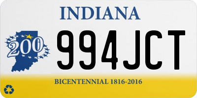 IN license plate 994JCT