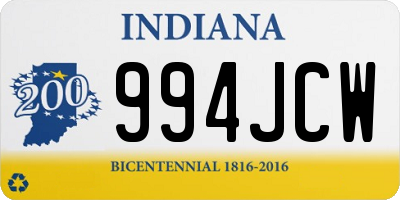 IN license plate 994JCW