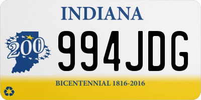 IN license plate 994JDG