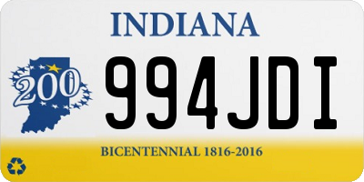 IN license plate 994JDI