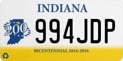 IN license plate 994JDP