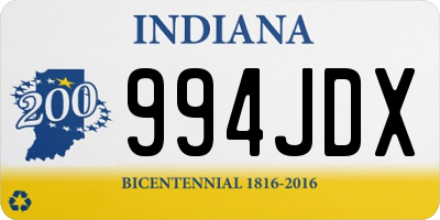 IN license plate 994JDX