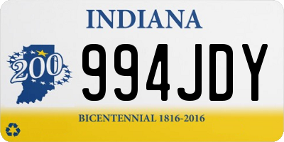 IN license plate 994JDY