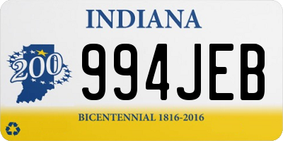IN license plate 994JEB