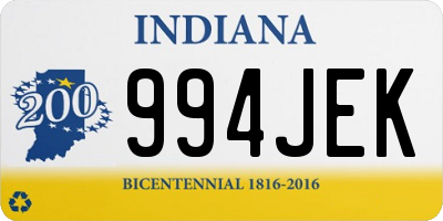 IN license plate 994JEK