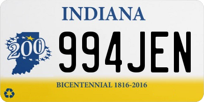 IN license plate 994JEN