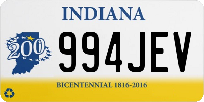 IN license plate 994JEV