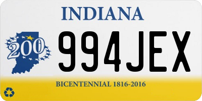 IN license plate 994JEX