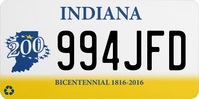 IN license plate 994JFD