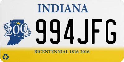 IN license plate 994JFG