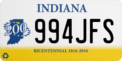 IN license plate 994JFS