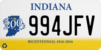 IN license plate 994JFV