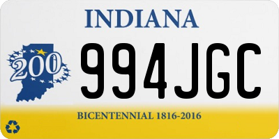 IN license plate 994JGC