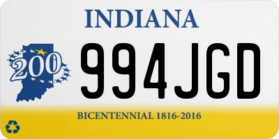 IN license plate 994JGD