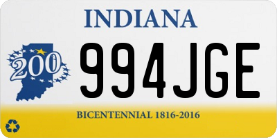 IN license plate 994JGE