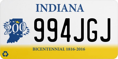 IN license plate 994JGJ