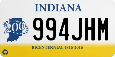 IN license plate 994JHM