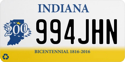 IN license plate 994JHN