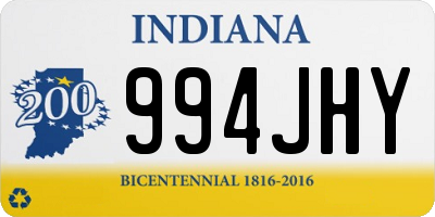 IN license plate 994JHY