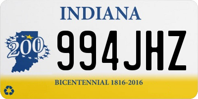 IN license plate 994JHZ