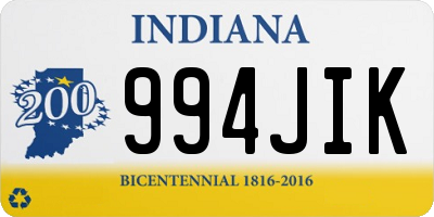 IN license plate 994JIK