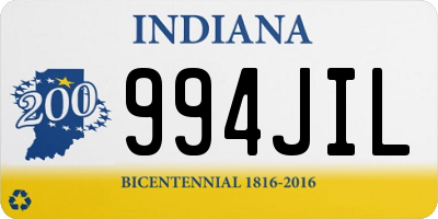 IN license plate 994JIL