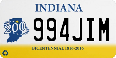 IN license plate 994JIM