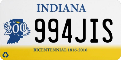 IN license plate 994JIS